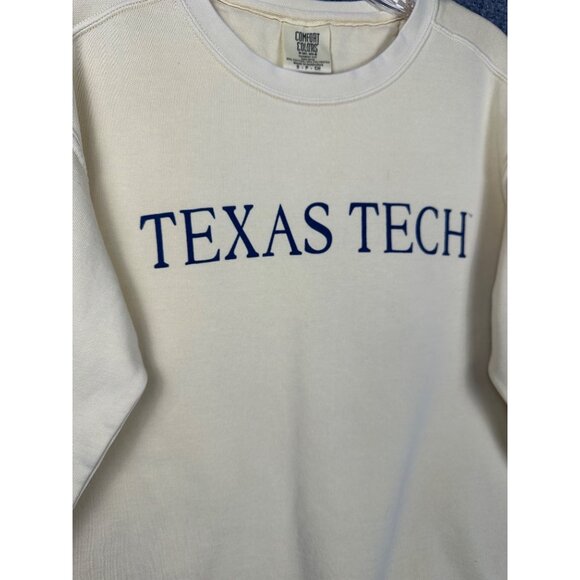 Texas Tech Women’s Yellow Crewneck Sweatshirt Small Pullover College Spirit Wear - Picture 5 of 8